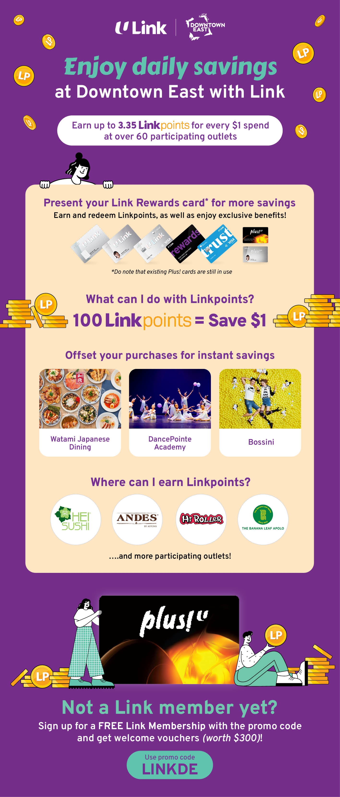 Plus! LinkPoints Redemption Downtown East Plus! LinkPoints Redemption Downtown East