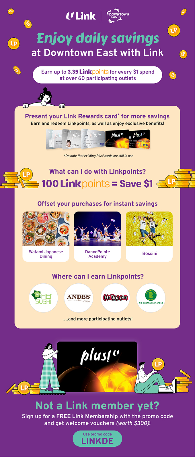 Plus! LinkPoints Redemption Downtown East Plus! LinkPoints Redemption Downtown East